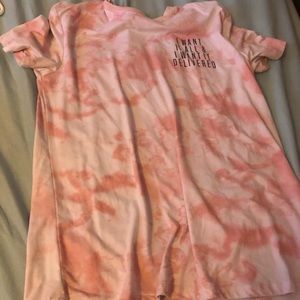 pink shirt i want it all and i want it delivered